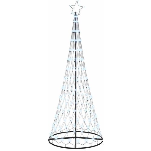 vidaXL LED božično drevesce Hladno bela 100 x 100 x 250 cm Kovina, (5000067958) Cene