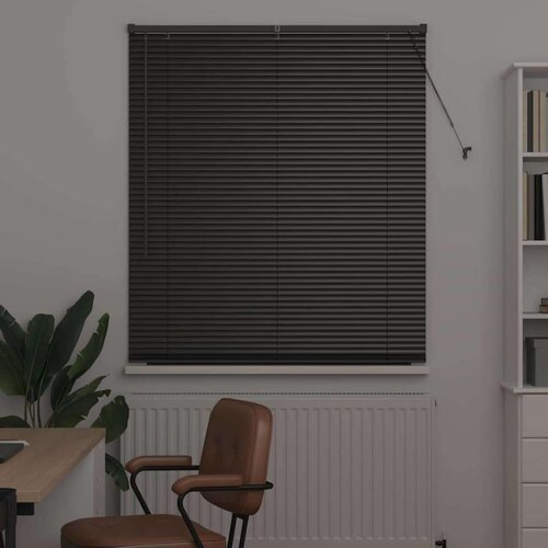  Zavjesa za prozor sa zavjesama Ostalo Crna 120 x 175 cm Aluminij Slike