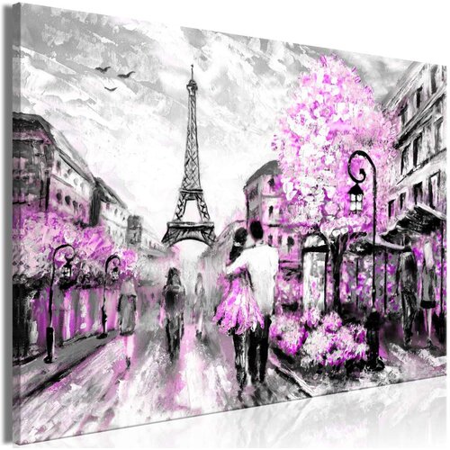  Slika - Colourful Rendez-Vous (1 Part) Wide Pink 90x60 Slike