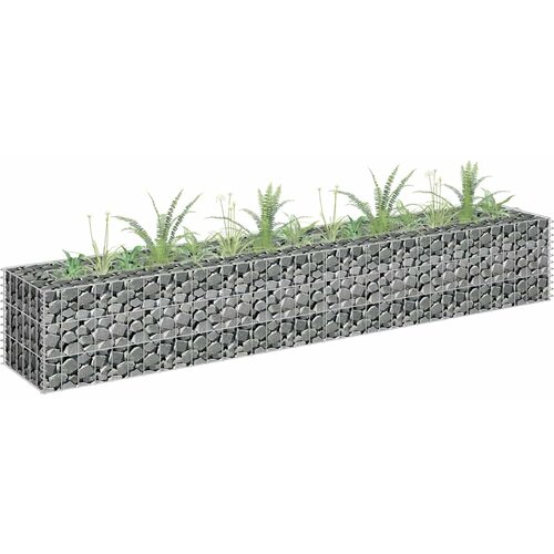  Gabionska sadilica od pocinčanog čelika 180 x 30 x 30 cm Cene