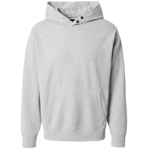 Replay Sweater majica svijetlosiva / crna / bijela