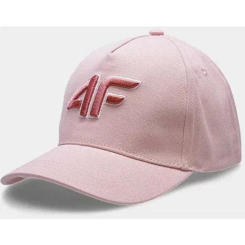 4f Otroška bombažna kapa roza barva