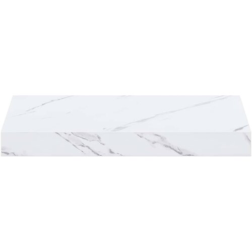  Polica na zidu Zidne 2 pcs Bijeli mramor 40 x 23,5 x 4 cm Slike
