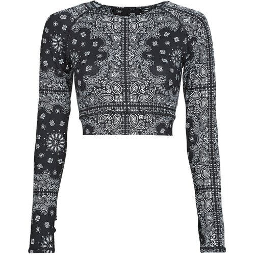 ARIZONA LOVE Majice z dolgimi rokavi THE CROPPED TOP YOGA Črna Slike