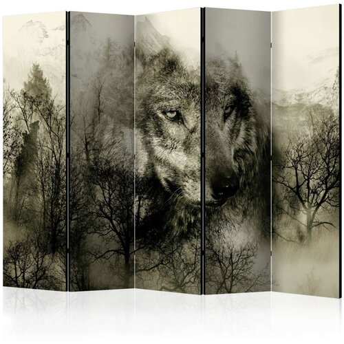  Paravan u 5 dijelova - Mountain Predator (Beige) II [Room Dividers] 225x172 Cene