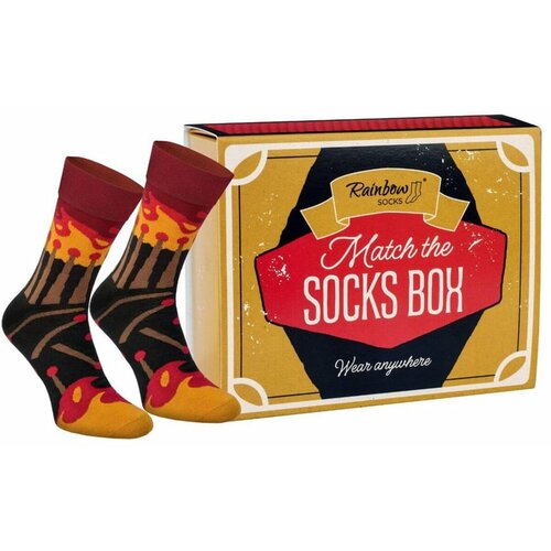 Kesi MATCH BOX Matches 1 pair of rainbow socks Cene