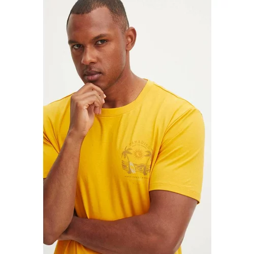 Medicine Majica kratkih rukava za muškarce, boja: žuta, s tiskom