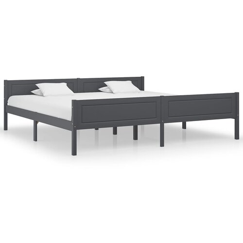  Okvir za krevet od masivne borovine sivi 200 x 200 cm Cene