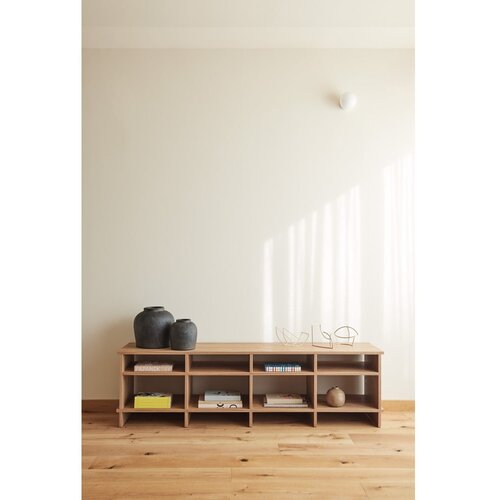 Teulat TV omarica v hrastovem dekorju v naravni barvi 180x50x40 cm Inari &amp;ndash; Slike