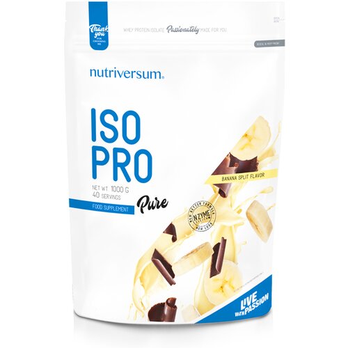 NUTRIVERSUM Iso Pro protein, Banana split, 1kg Slike