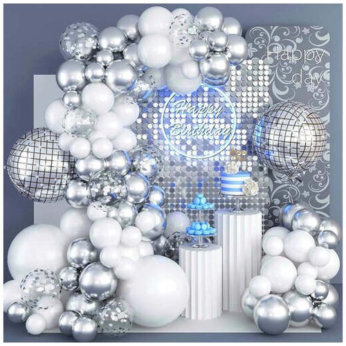 Prestige disco set od 86 balona, sa dodatkom folija disco kugle balonima od 56cm Cene