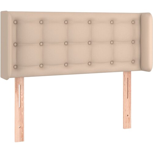 Maison Chic vzglavna omarica - nočna omarica - posteljna omarica z u&amp;scaron;esi kapučino 83x16x78/88 cm umetno usnje, (21712439) Slike