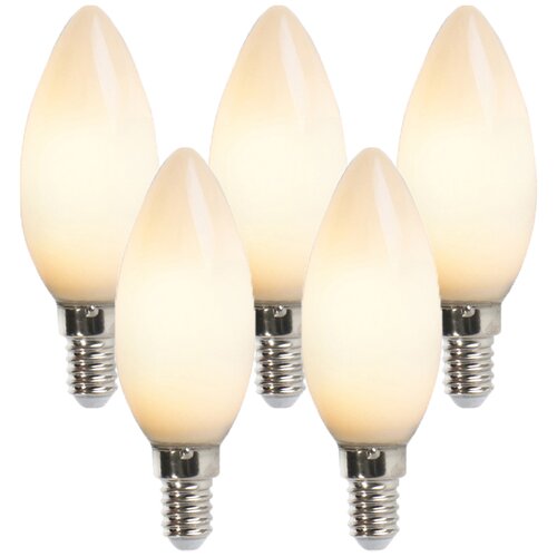 LUEDD Set 5 LED svečk E14 2W 180 lumnov 2350K ni mogoče zatemniti Cene