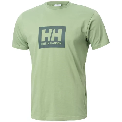 Helly Hansen Pamučna majica boja: zelena, s tiskom, 53285-096