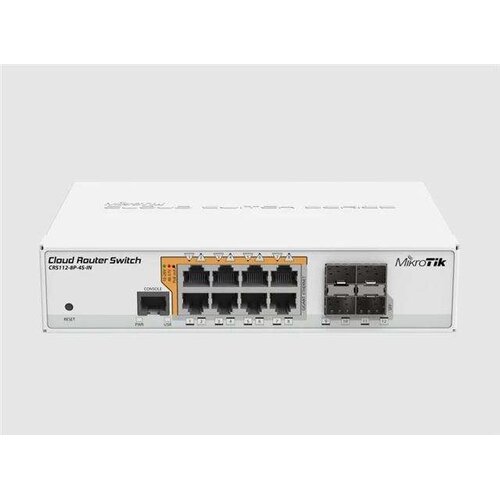 MikroTik CRS112-8P-4S-IN Switch, 8x Giga PoE, 4x SFP Cene