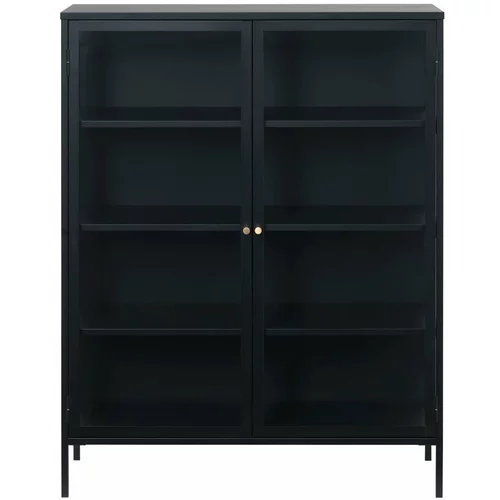 Unique Furniture crna vitrina Carmel, visina 140 cm