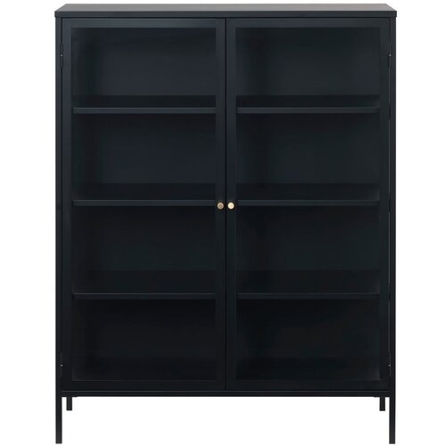 Unique Furniture crna vitrina Carmel, visina 140 cm Slike