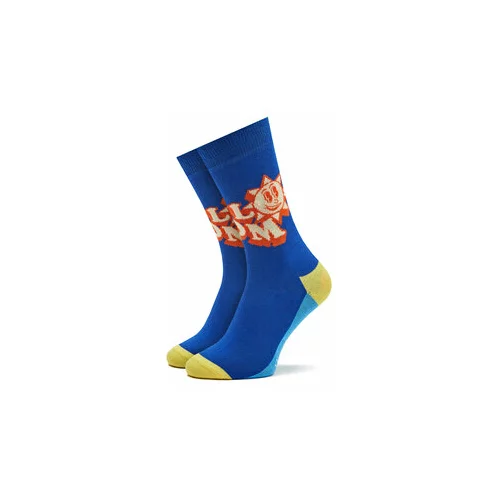 Happy Socks Ženske visoke nogavice P000500 Mornarsko modra