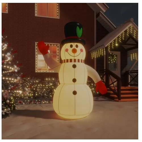  Napihljiv snežak z LED lučkami 240 cm