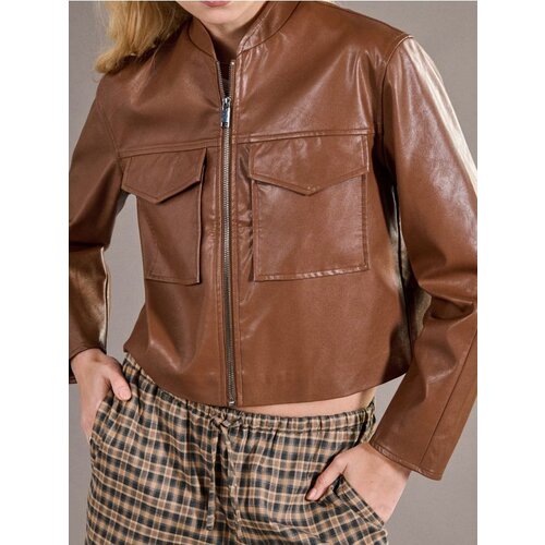 Sinsay Kratka jakna od umjetne kože Slike