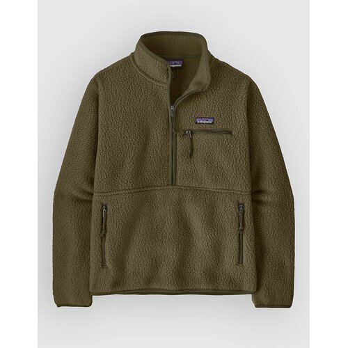 Patagonia Retro Pile Marsupial Half-Zip Fleece Sweater basin green Cene