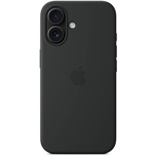 Apple iphone 16 silicone case with magsafe MYY13ZM/A - black Slike