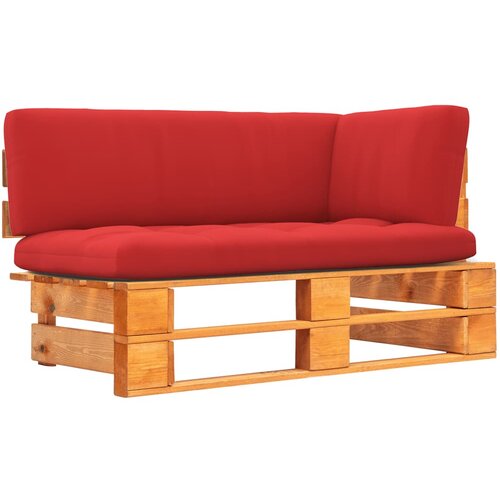 The Living Store Vrtni kotni kavč iz palet medeno rjava impregnirana borovina - Kotni Kavč Iz Palet, (21461420) Slike