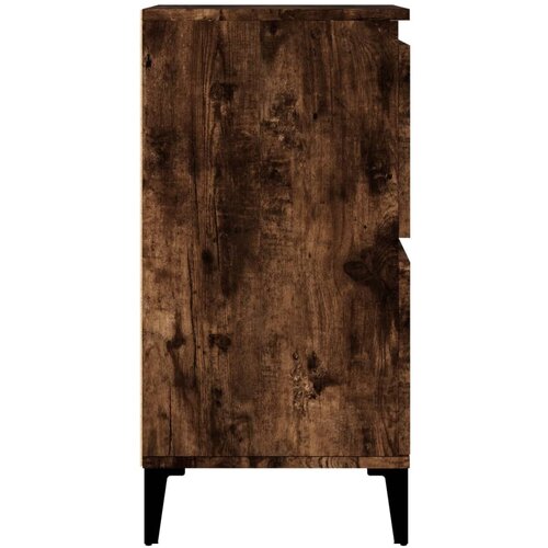  Komoda boja dimljenog hrasta 60 x 35 x 70 cm konstruirano drvo Slike