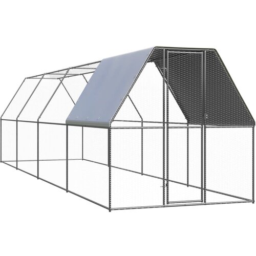 VidaXL Zunanji koko&amp;scaron;njak 2x8x2 m pocinkano jeklo Slike