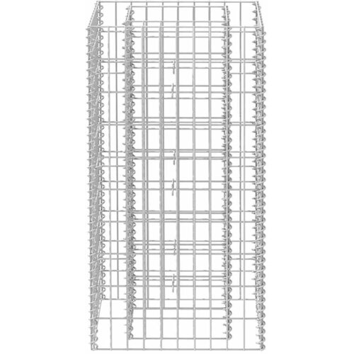  Gabionska sadilica čelična 50 x 50 x 100 cm Slike