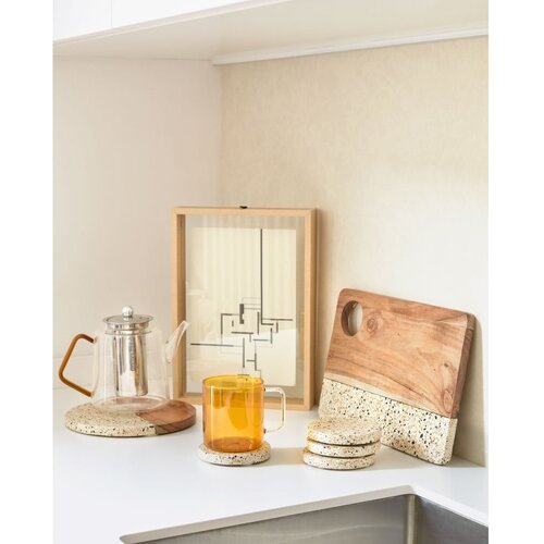 Kave Home Stoječ okvir v naravni barvi 22,5x31,5 cm Flavina &amp;ndash; Slike