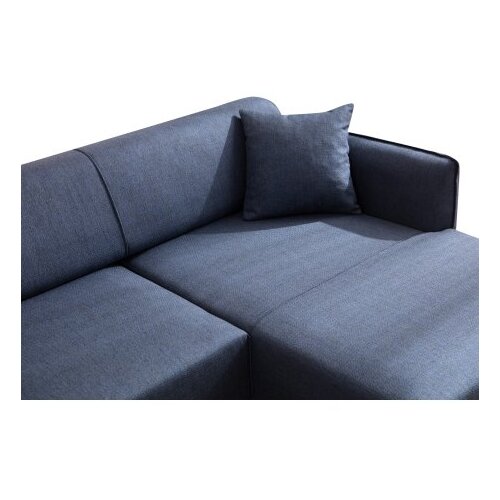Atelier Del Sofa Plava kutna garnitura Belissimo, desni kut Slike