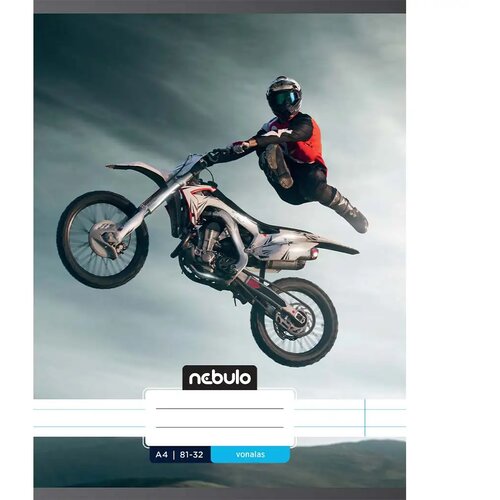 NEBULO speta, črtasta zvezek z motivom motokrosa 81-32 A/4 Cene
