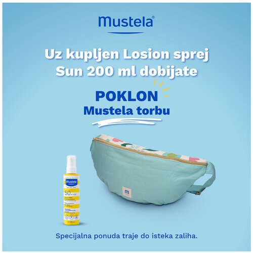 Mustela® Sprej za sunčanje 200ml + POKLON TORBA Slike