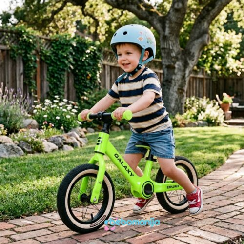Balance Bike sa Gumama na naduvavanje 12" GALAXY EXPLORER zeleni - 540115 Cene
