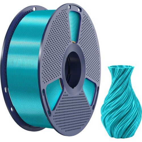 SUNLU Silk PLA+ 2.0 Glossy Lake Cyan - 1,75 mm / 1000 g Slike