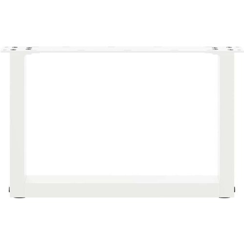  Noge za stolić U-oblika 2 kom bijele 50x(30-31) cm čelik Slike