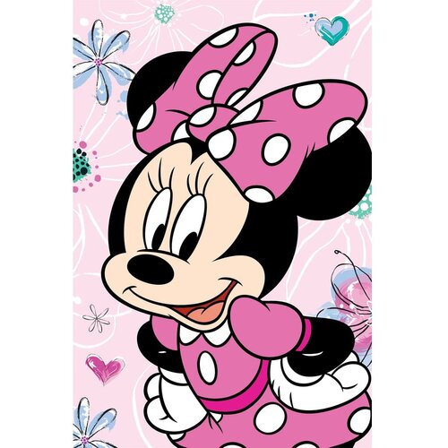 Jerry Fabrics Rožnata otroška odeja iz mikropliša 100x150 cm Minnie Flowers – Cene