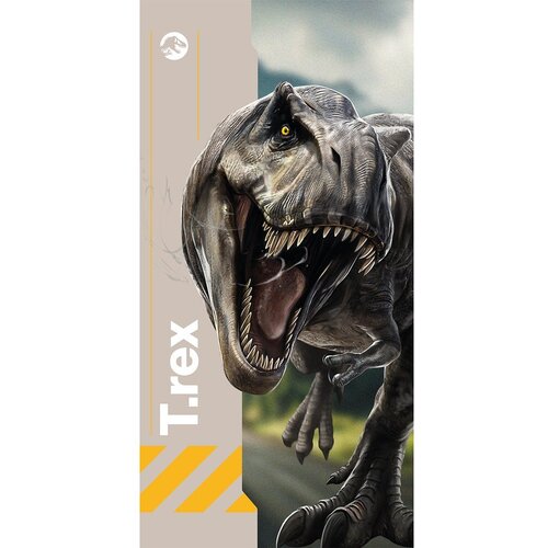 Jerry Fabrics Siva bombažna otroška brisača 70x140 cm Jurassic World "Rebirth" – Cene