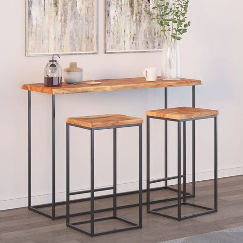 vidaXL Stolna ploča 110x40x2 5 cm pravokutna bagremovo drvo živi rub Cijene