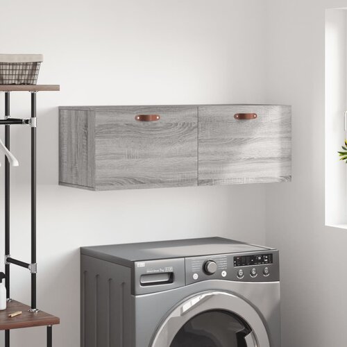 vidaXL Stenska omarica siva sonoma 100x36,5x35 cm inženirski les Cene