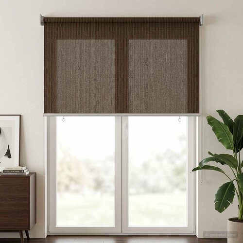  Vanjska roleta 90% blokada UV zraka Smeđa 80 x 230 cm HDPE Slike