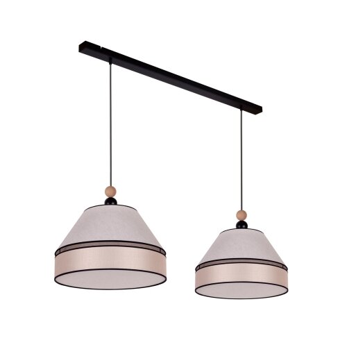  Duolla - Visilica na sajli AVIGNON 2xE27/15W/230V bež Slike