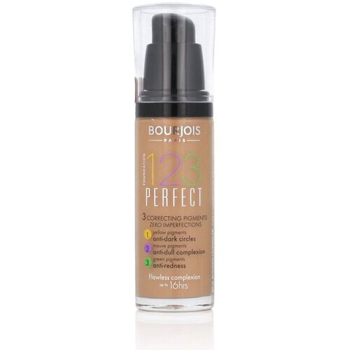 Bourjois Paris 123 Perfect Foundation 16 Hour SPF 10 tekući puder (55 Dark Beige) 30 ml Slike