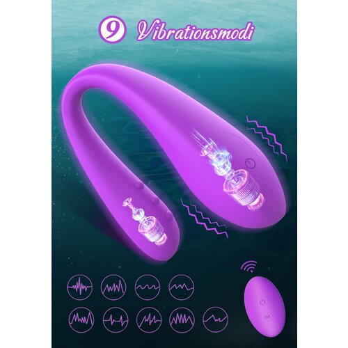 Paloqueth Couple Vibrator Wireless Clitoris G-Spot Stimulator Purple Cijene