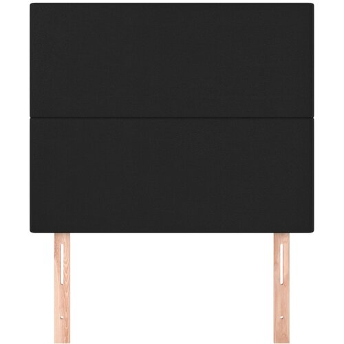  Uzglavlje crno 100x5x118/128 cm umjetna koža Slike