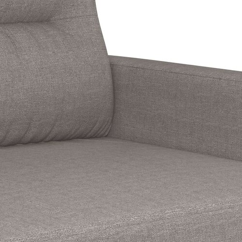  3-dijelni set sofa s jastucima smeđesivi od tkanine Slike