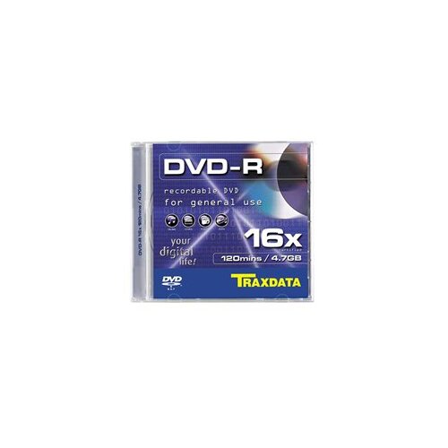  DVD-R TRAXDATA, 4.7GB, 16X, SLIM BOX 1 Slike
