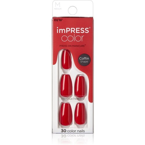 Kiss imPRESS Color Medium umetni nohti Reddy or Not 30 kos Cene