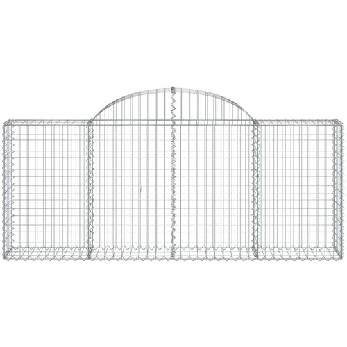  Lučne gabionske ko&amp;scaron;are 40 kom 200x30x80/100cm pocinčano željezo Slike